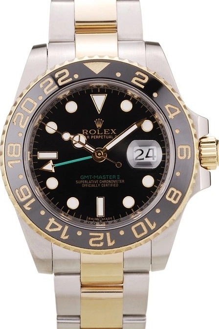 MiroTime 0820 Rolex GMT Master II Black Ceramic Bezel Black Dial 98229